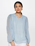 AND Self Designed V-Neck Regular Top