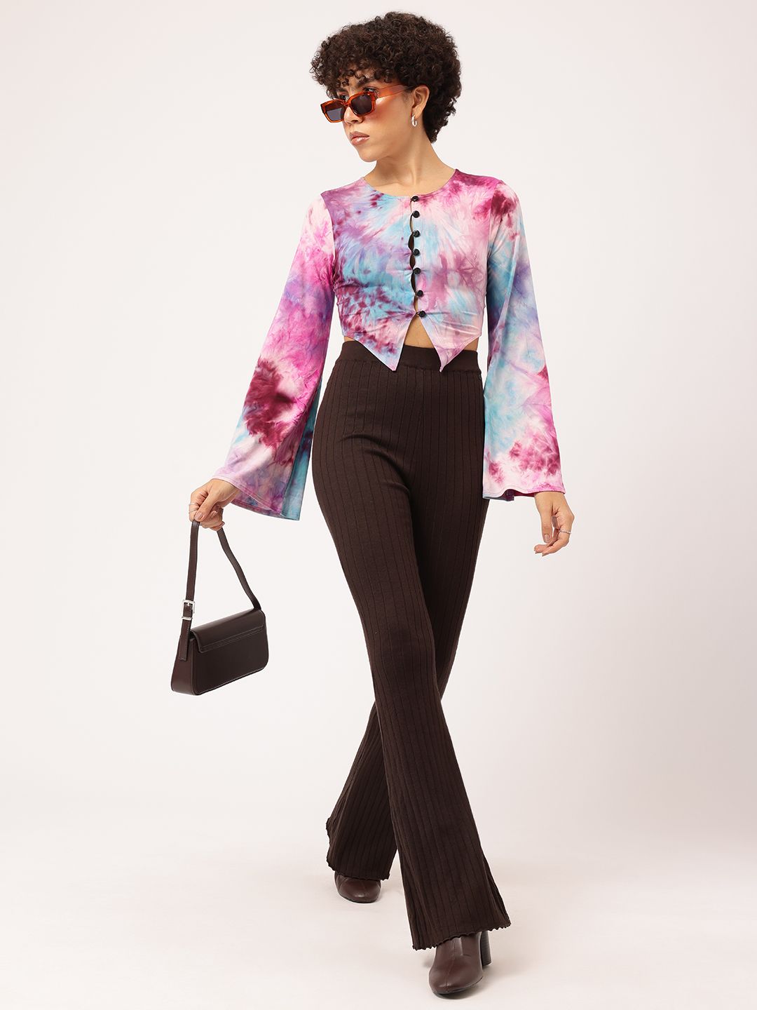 DressBerry Tie-Dye Treasure Buttoned Top