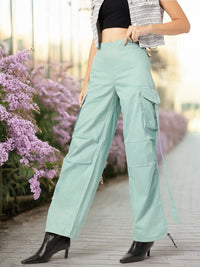 DressBerry Women Laid-Back Luxe Parachute Trousers