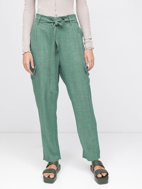 DressBerry Women Functional Fashion Slouchy Cargo Trousers