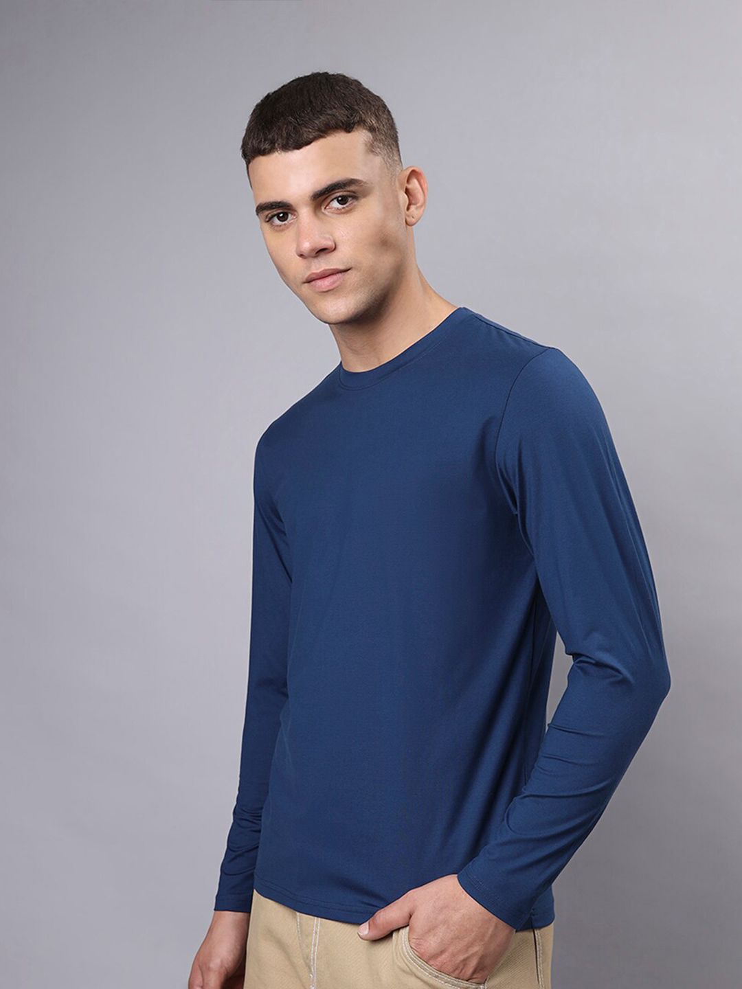 Bewakoof Round Neck Cotton Casual T-shirt