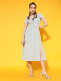 STREET 9 Women Grey Floral Dress