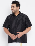 VASTRAMAY Men Black Premium Casual Shirt