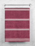 MYTRIDENT Striped Cotton Bath Towel- 500 GSM