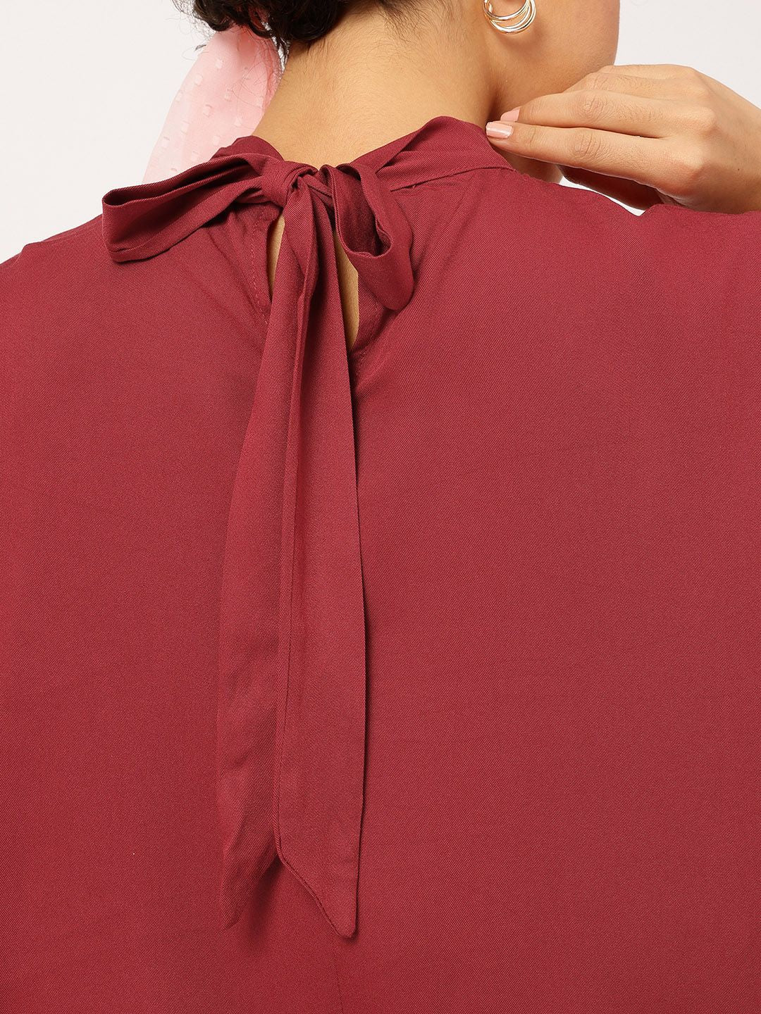 DressBerry Cuddly Couture Tie-Up Detail Cape Top