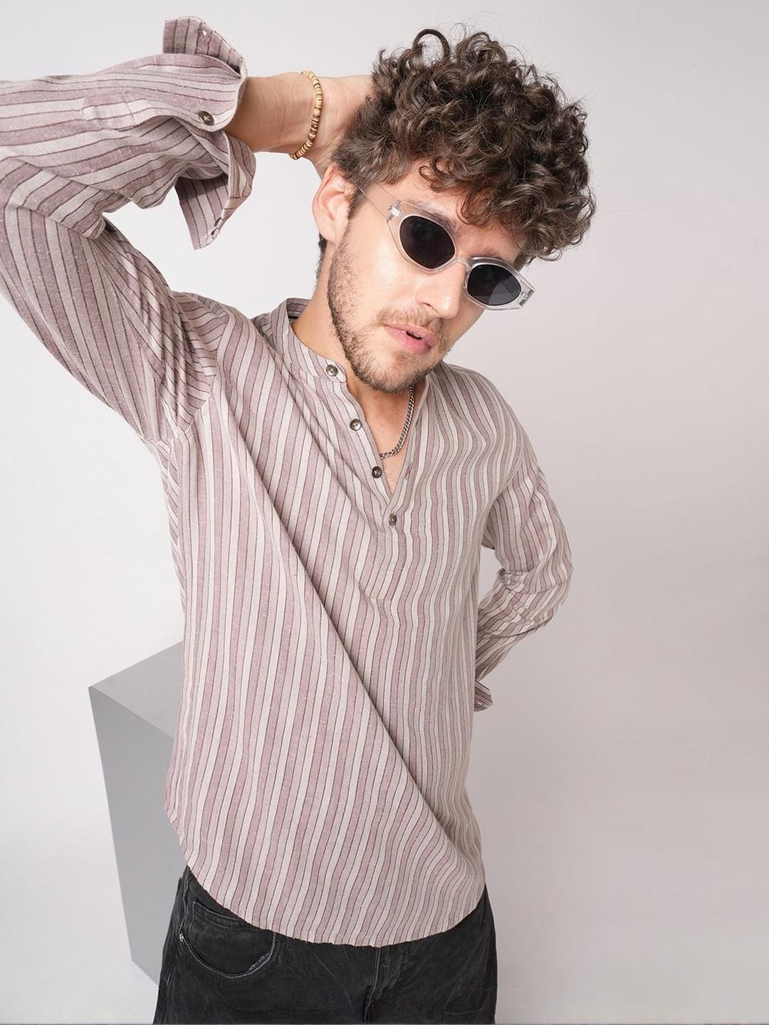 VASTRADO Men Striped Kurta