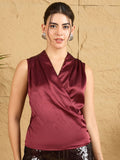 Berrylush Women Wrap Top