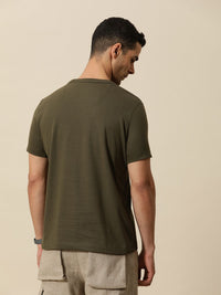 Mr Bowerbird Round Neck Tailored Fit T-shirt With a Notebook