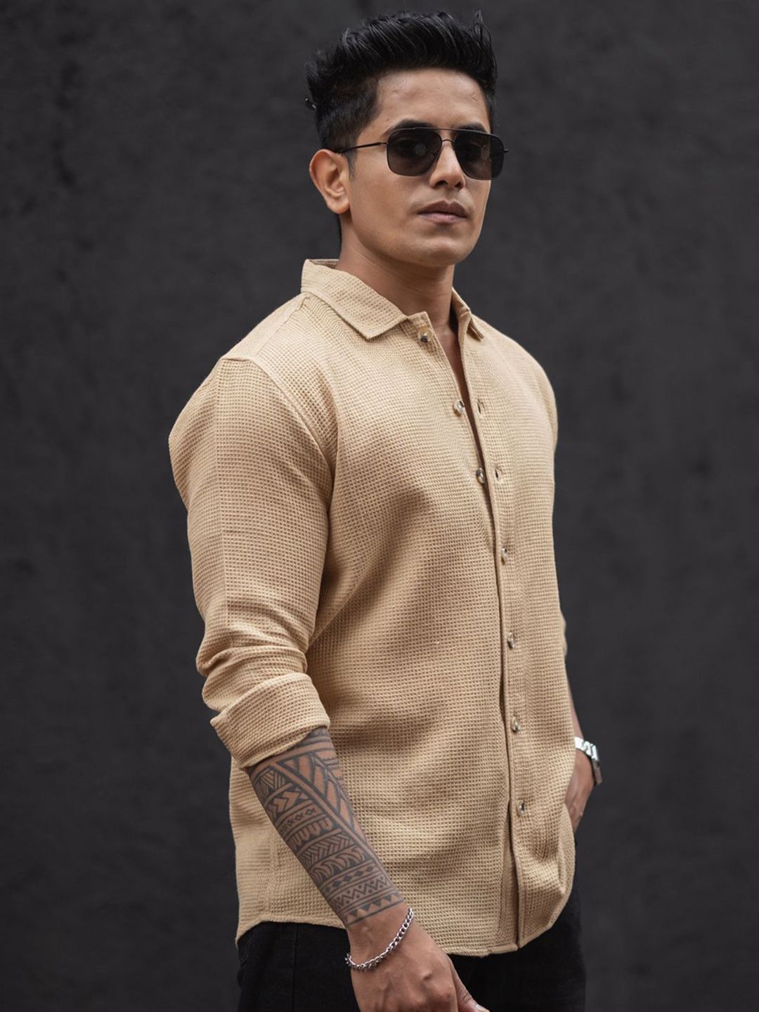 Powerlook Men Opaque Casual Shirt