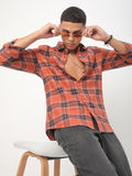 VASTRADO Men Classic Slim Fit Checked Casual Shirt
