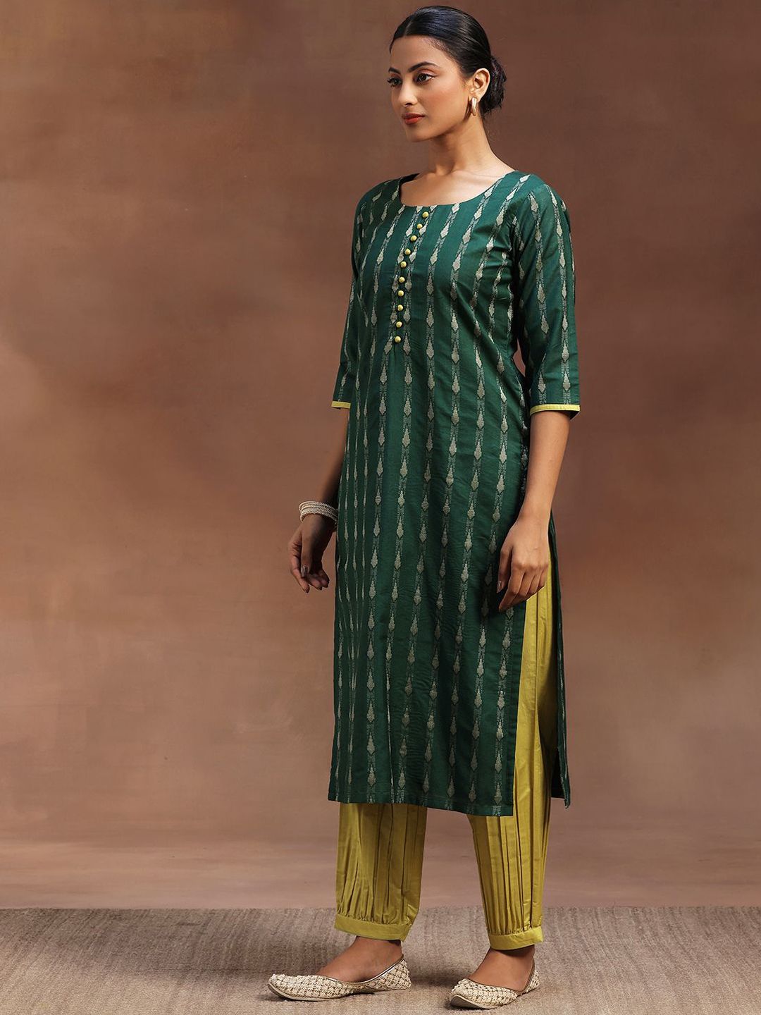 Libas Ethnic Motifs Woven Design Kurta with Salwar & Dupatta