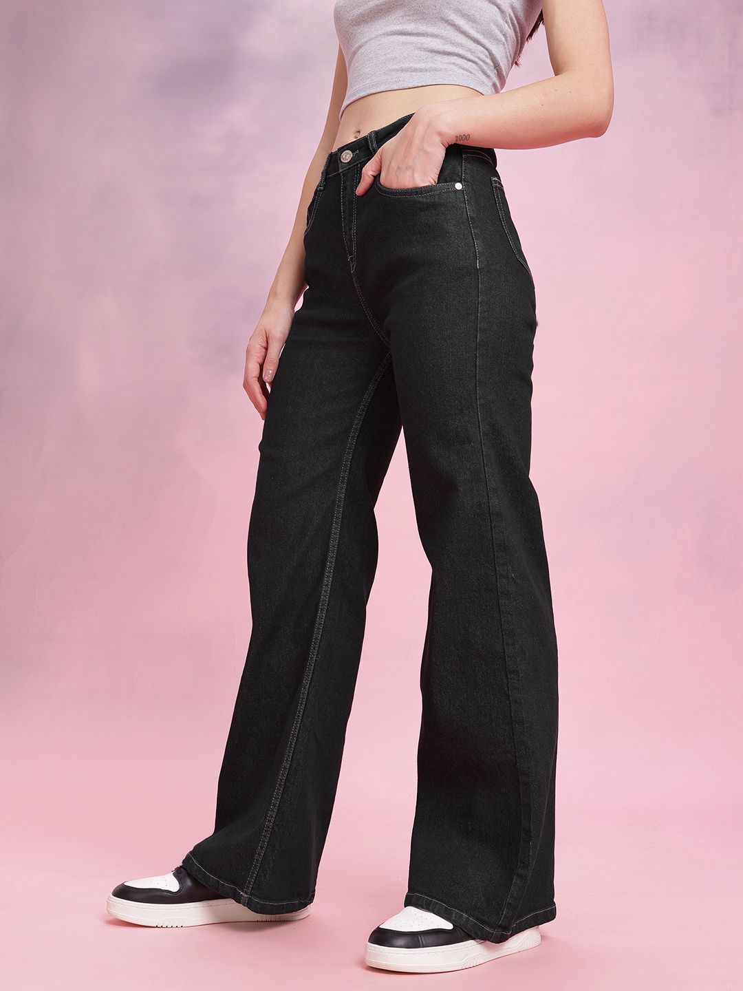 DressBerry Women Wide Leg Jeans