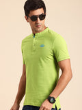 Being Human Henley Neck Pure Cotton T-shirt