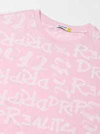 Bewakoof Typography Print Oversized Pure Cotton T-shirt