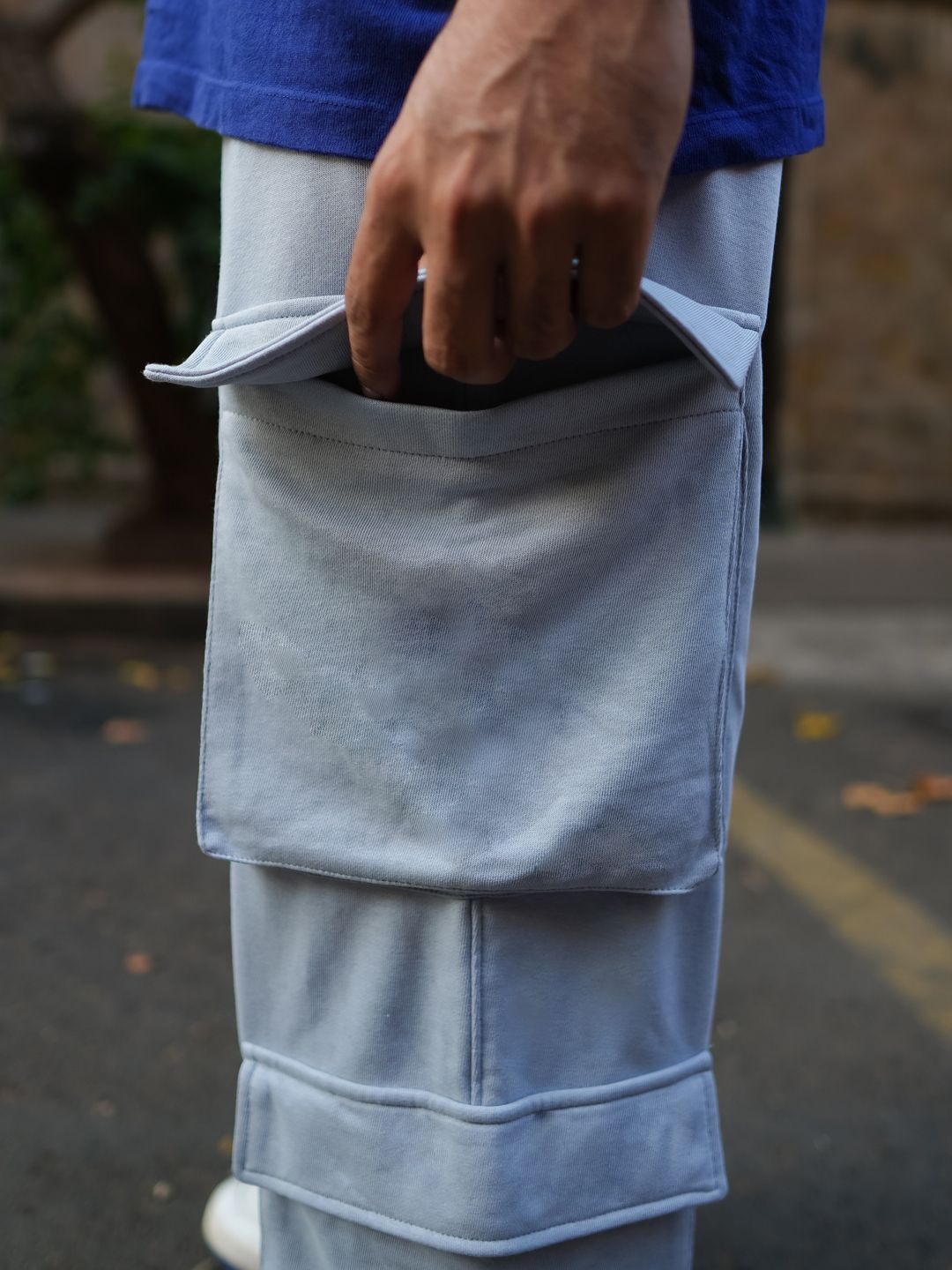 Powerlook Men Mid-Rise Cargo Track Pants