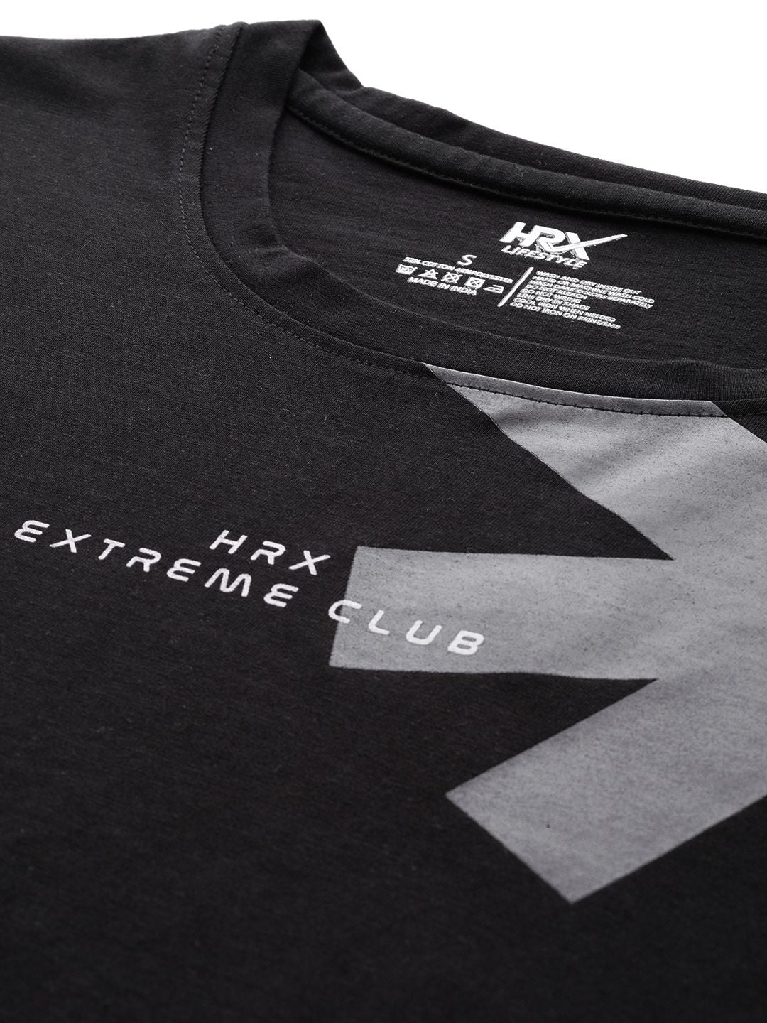 HRX by Hrithik Roshan Brand Logo Printed Drop-Shoulder Sleeves Lifestyle T-shirt
