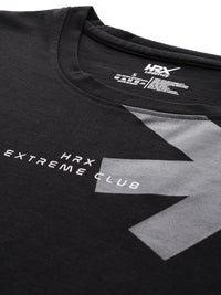 HRX by Hrithik Roshan Brand Logo Printed Drop-Shoulder Sleeves Lifestyle T-shirt