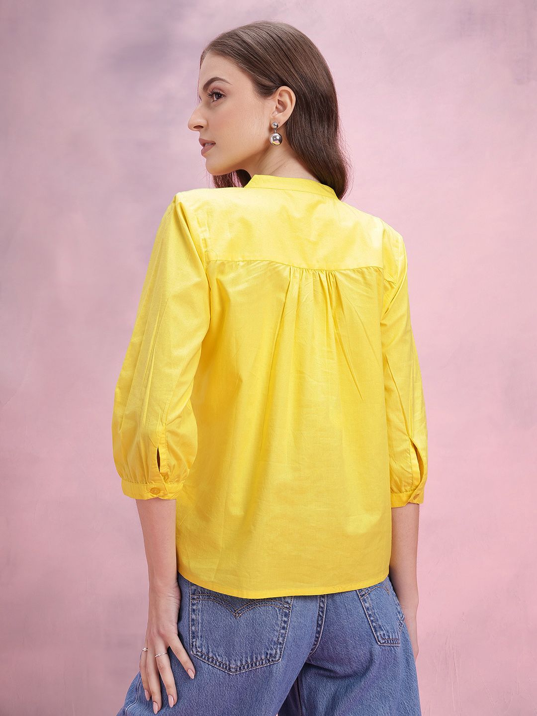 DressBerry Shirt Style Pure Cotton Top