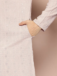 See Designs Embroidered Sequinned Kurta with Pyjamas