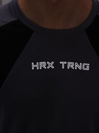 HRX by Hrithik Roshan Colourblock Rapid-Dry Training T-shirt