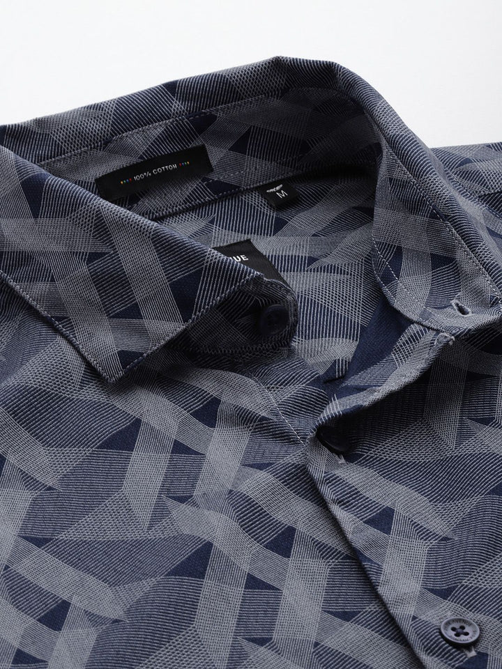 Park Avenue Pure Cotton Slim Fit Printed Casual Shirt