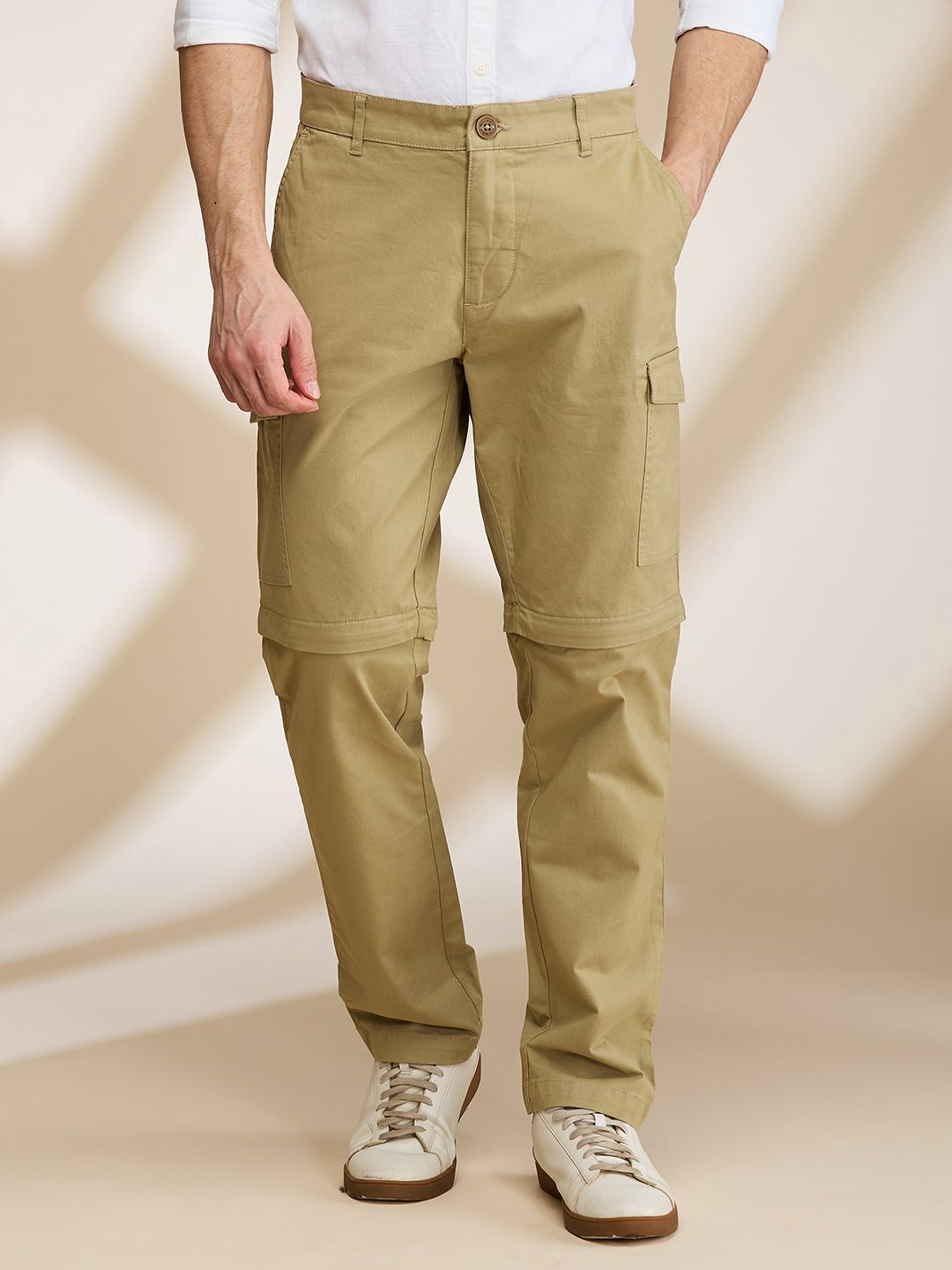 Being Human Men Relaxed Fit Cargos Trousers