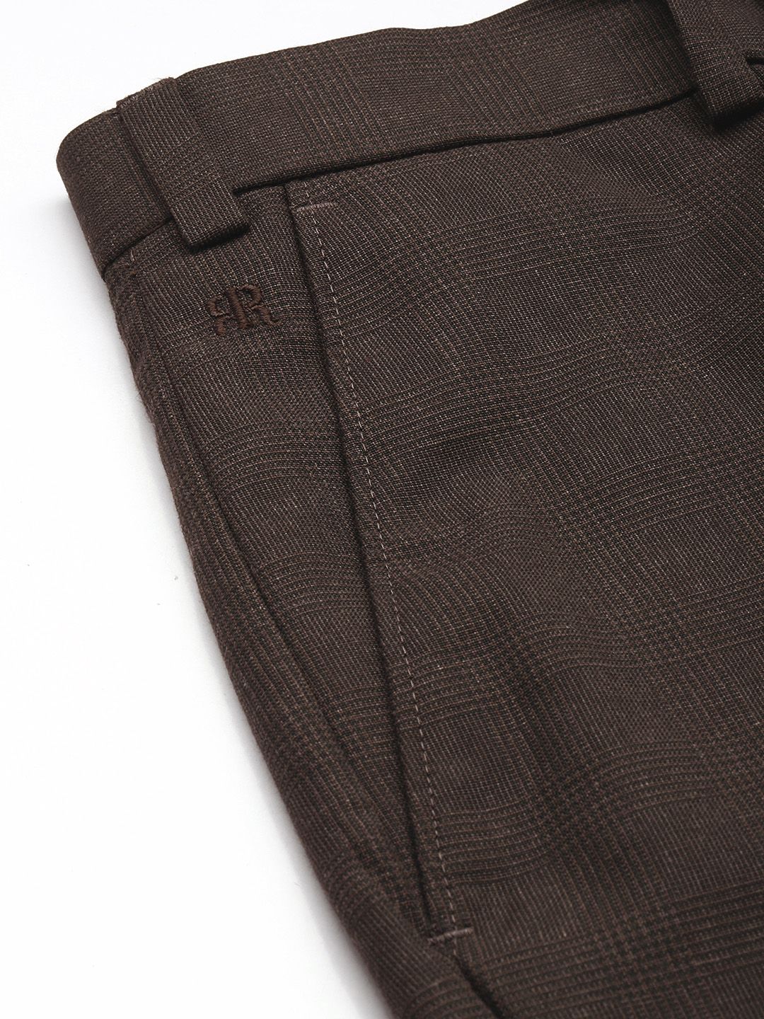 Raymond Men Checked Slim Fit Formal Trousers
