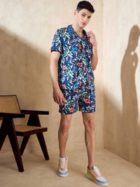 DENNISON Floral Printed Oversized Co Ords Set