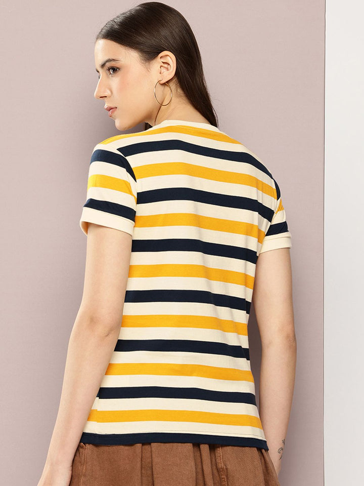 Dillinger Women Short Sleeve Regular Yarn Dyed Tshirt