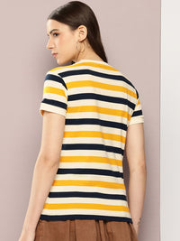 Dillinger Women Short Sleeve Regular Yarn Dyed Tshirt