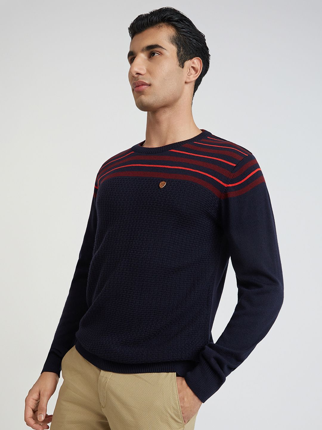 Raymond Men Navy Blue Pullover