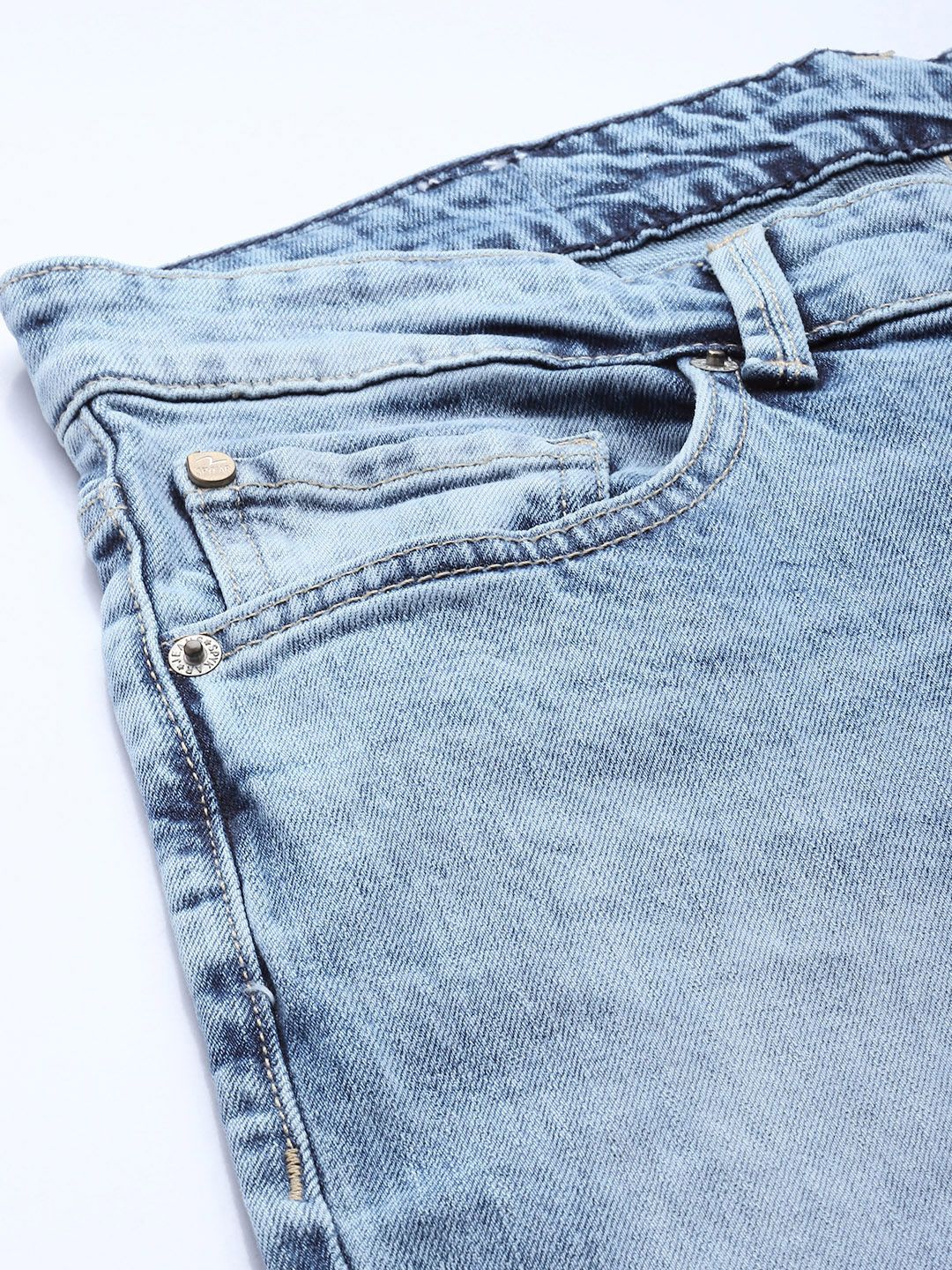 SPYKAR Men Skinny Fit Low-Rise Heavy Fade Stretchable Jeans