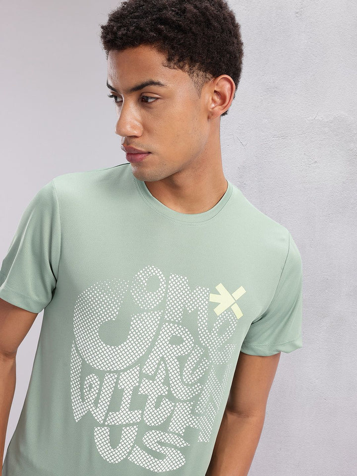 HRX by Hrithik Roshan Typography Print Rapid-Dry Running T-shirt