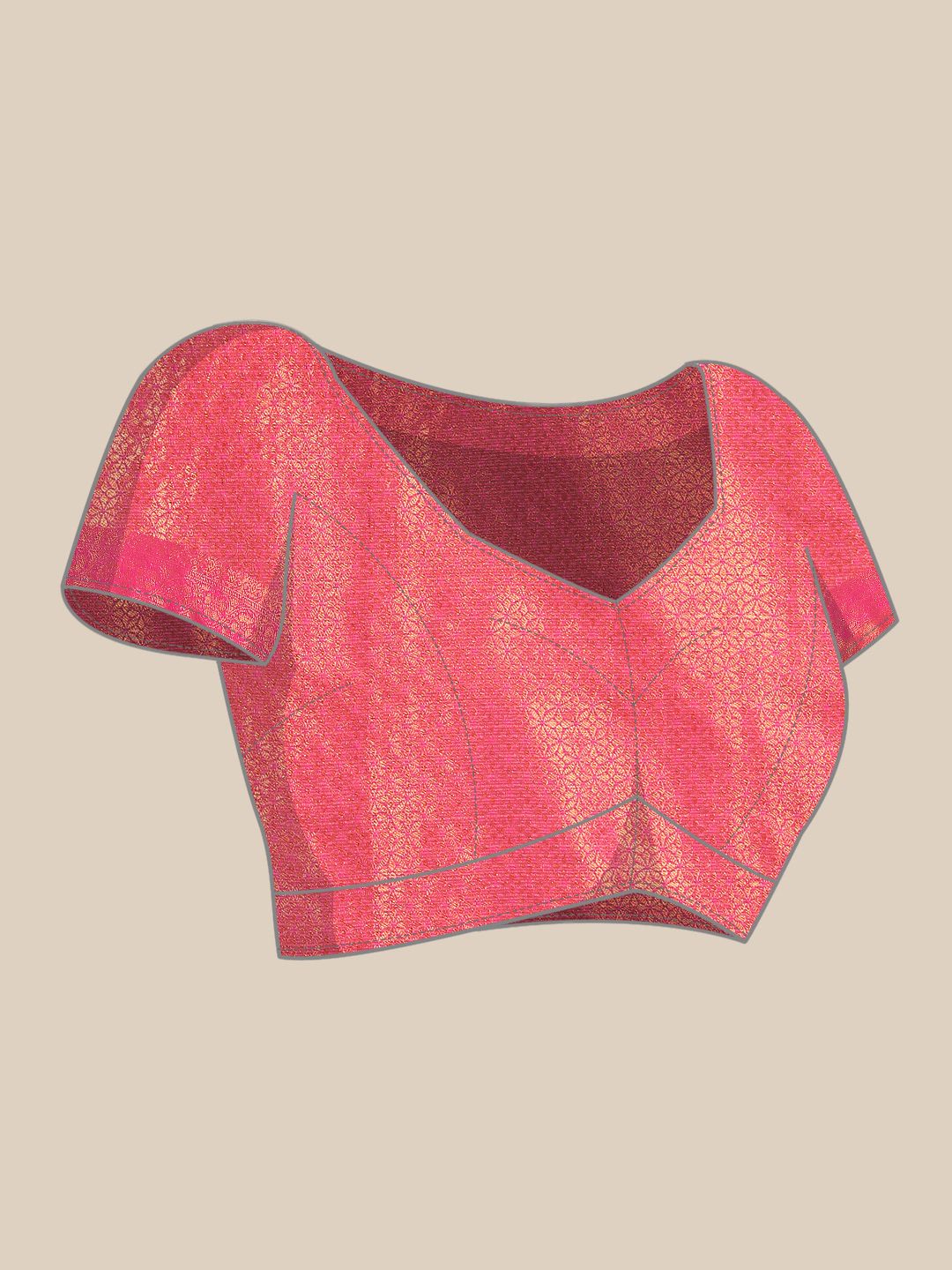 Silk Land Floral Zari Tissue Mysore Silk Saree