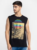 Being Human Graphic Printed Sleeveless T-shirt