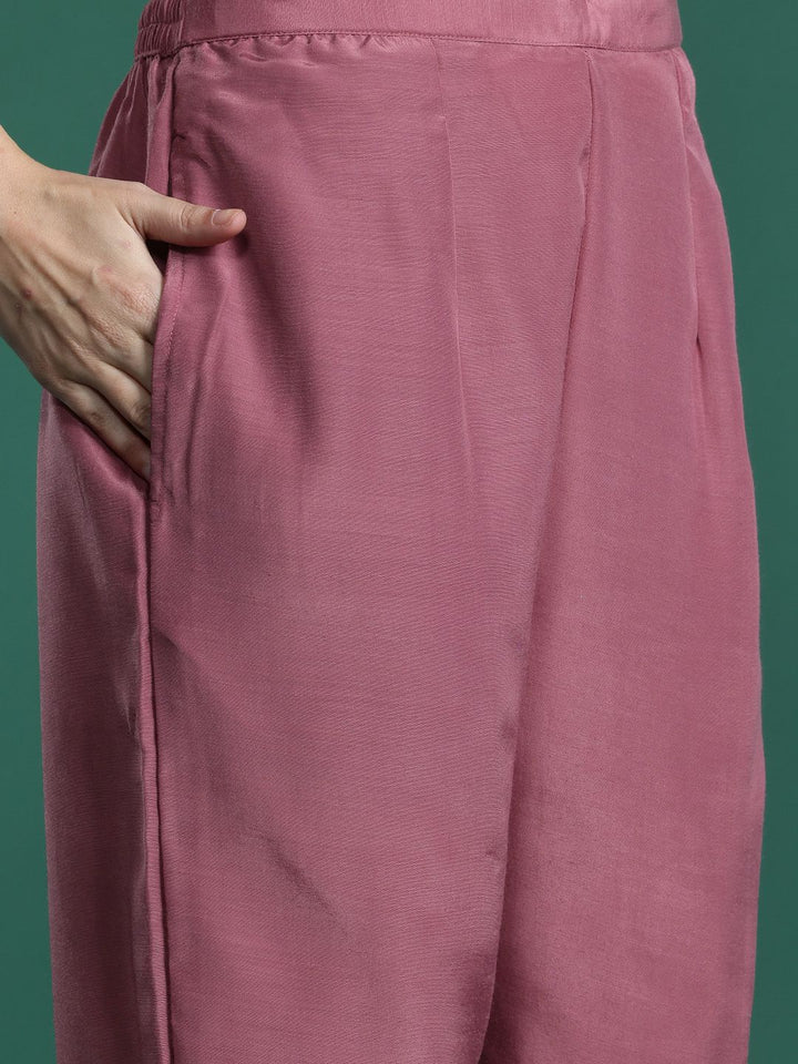 Indo Era Floral Embroidered Thread Work Kurta with Trousers & With Dupatta