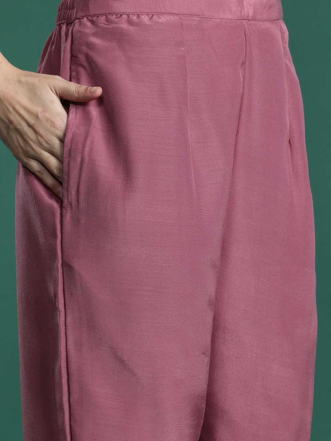 Indo Era Floral Embroidered Thread Work Kurta with Trousers & With Dupatta