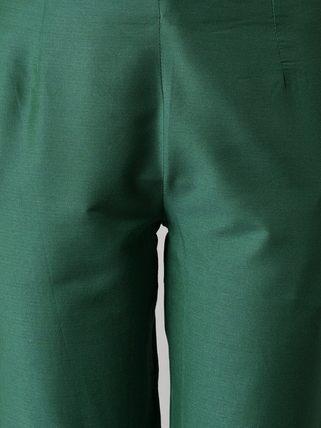 W Women Slim Fit Mid-Rise Cigarette Trousers