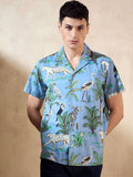 DENNISON Tropical Printed Oversized Casual Shirt