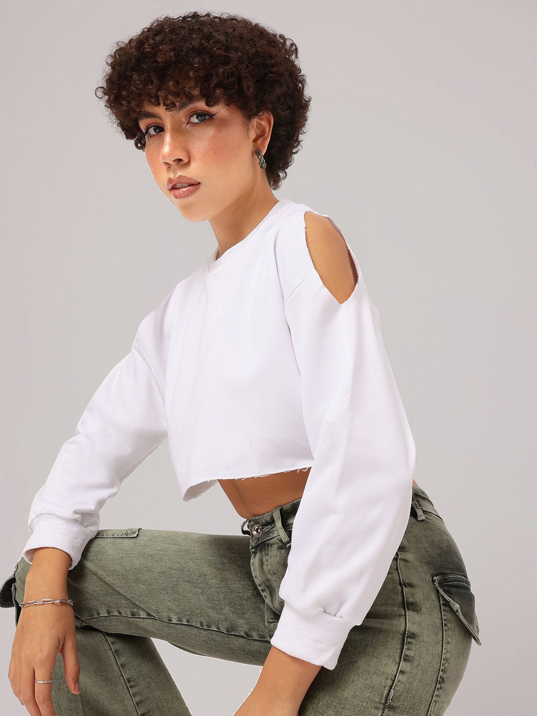 DressBerry Cut-Out Couture Crop Top