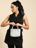 DressBerry Textured Structured Handheld Bag