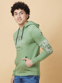 Being Human Printed Hooded Sweatshirt