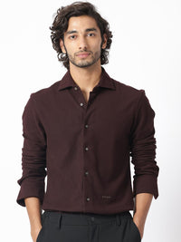 RARE RABBIT Men Veniziaa Textured Slim Fit Cotton Shirt