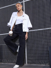 SASSAFRAS White Scoop Neck Tank Top