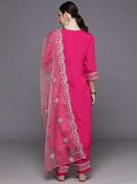 Indo Era Ethnic Motifs Embroidered Panelled Gotta Patti Kurta with Trousers & With Dupatta
