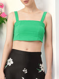 DressBerry Crinkle Chaos Smocked Crop Top