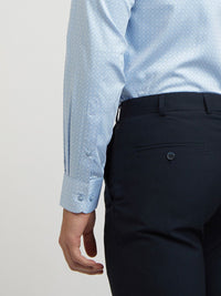 Raymond Self Design Slim Fit Pure Cotton Opaque Formal Shirt