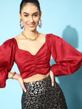 STREET 9 Women Gorgeous Red Solid Top