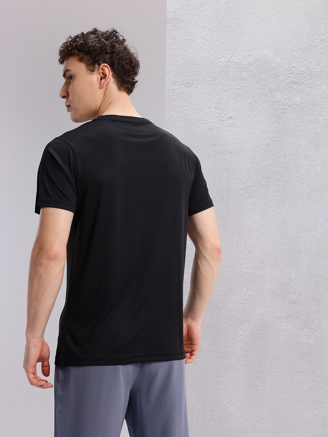 HRX by Hrithik Roshan Rapid-dry Brand Logo Print Running T-shirt