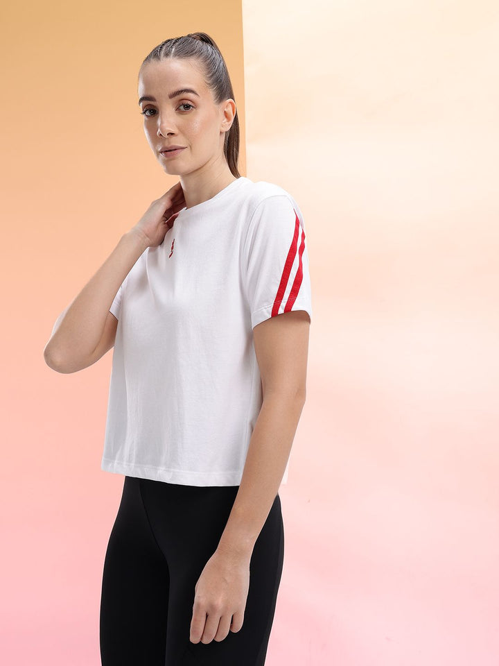 HRX by Hrithik Roshan Women Solid Lifestyle T-shirt